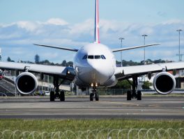 Aircraft on runway